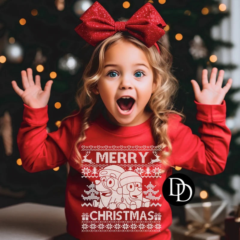 Bluey Merry Christmas Toddler