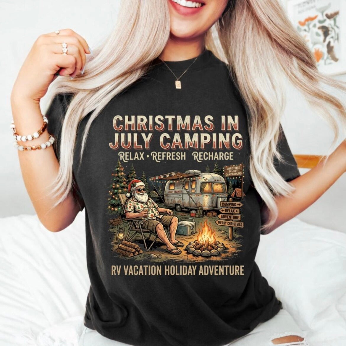 Christmas Camping In July