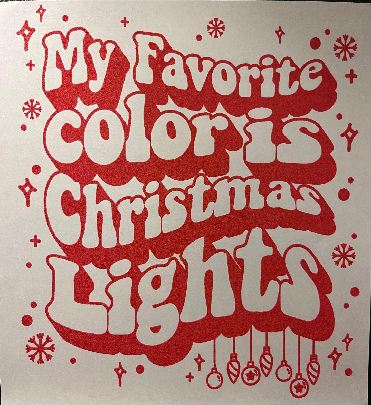 Fav Color is Xmas Lights Toddler