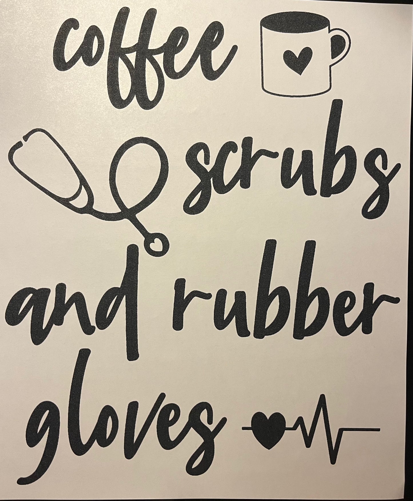 Coffee Scrubs and Rubber Gloves