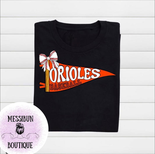 Orioles Flag With Bow