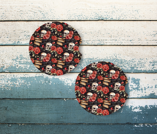 Books & Skellies Coasters