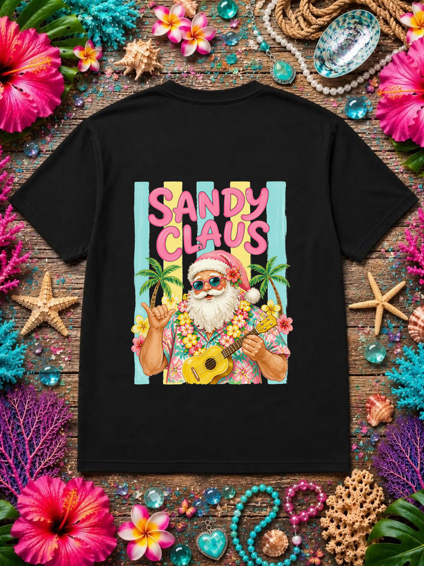 Hula Sandy Claus