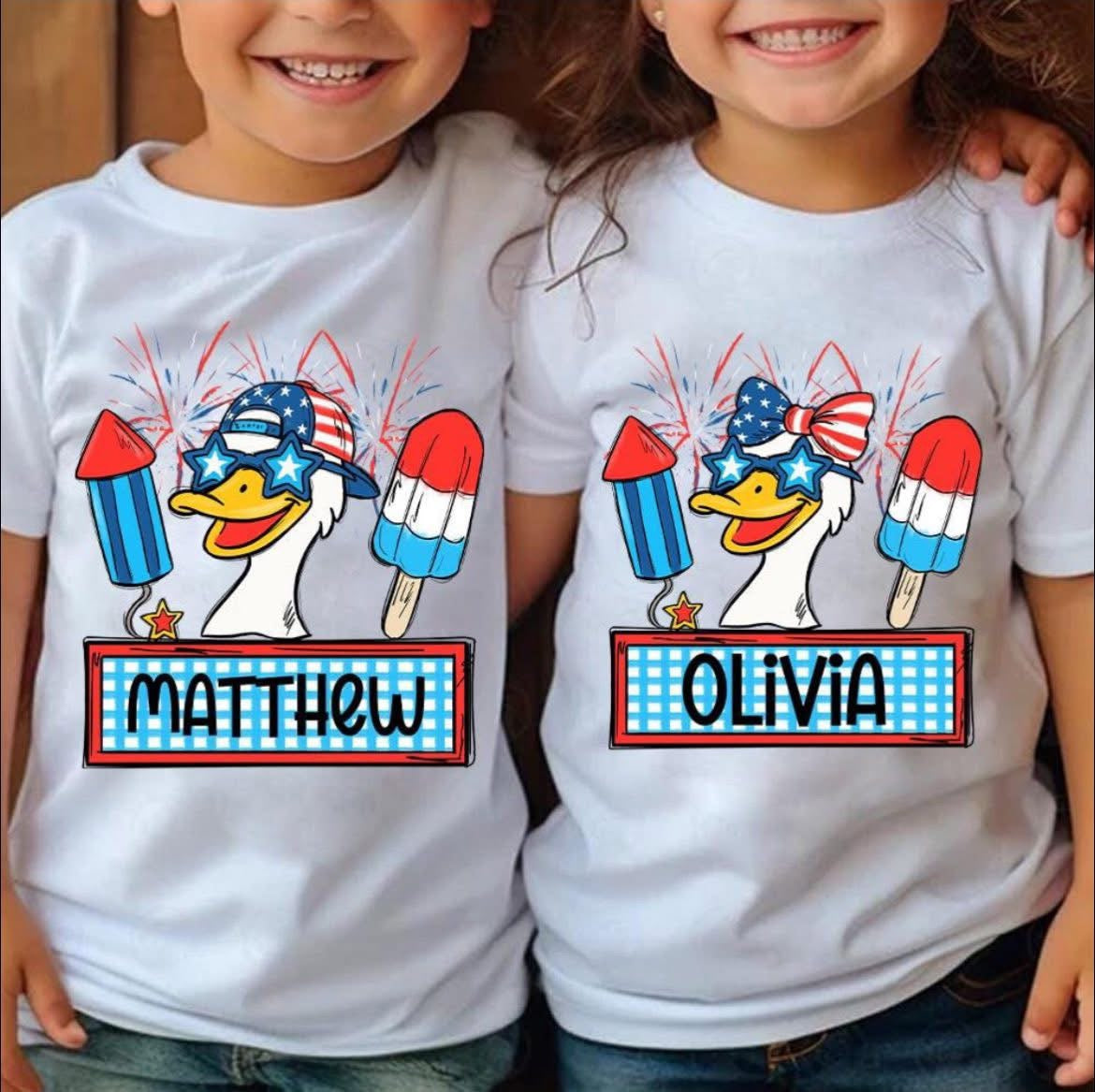 Patriotic Ducks Custom Toddler