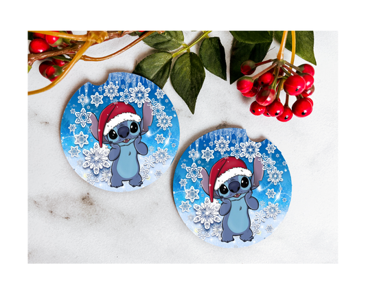 Santa Stitch Coasters