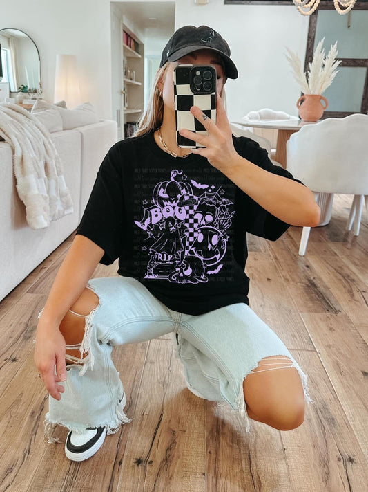 Lavender Retro Boo