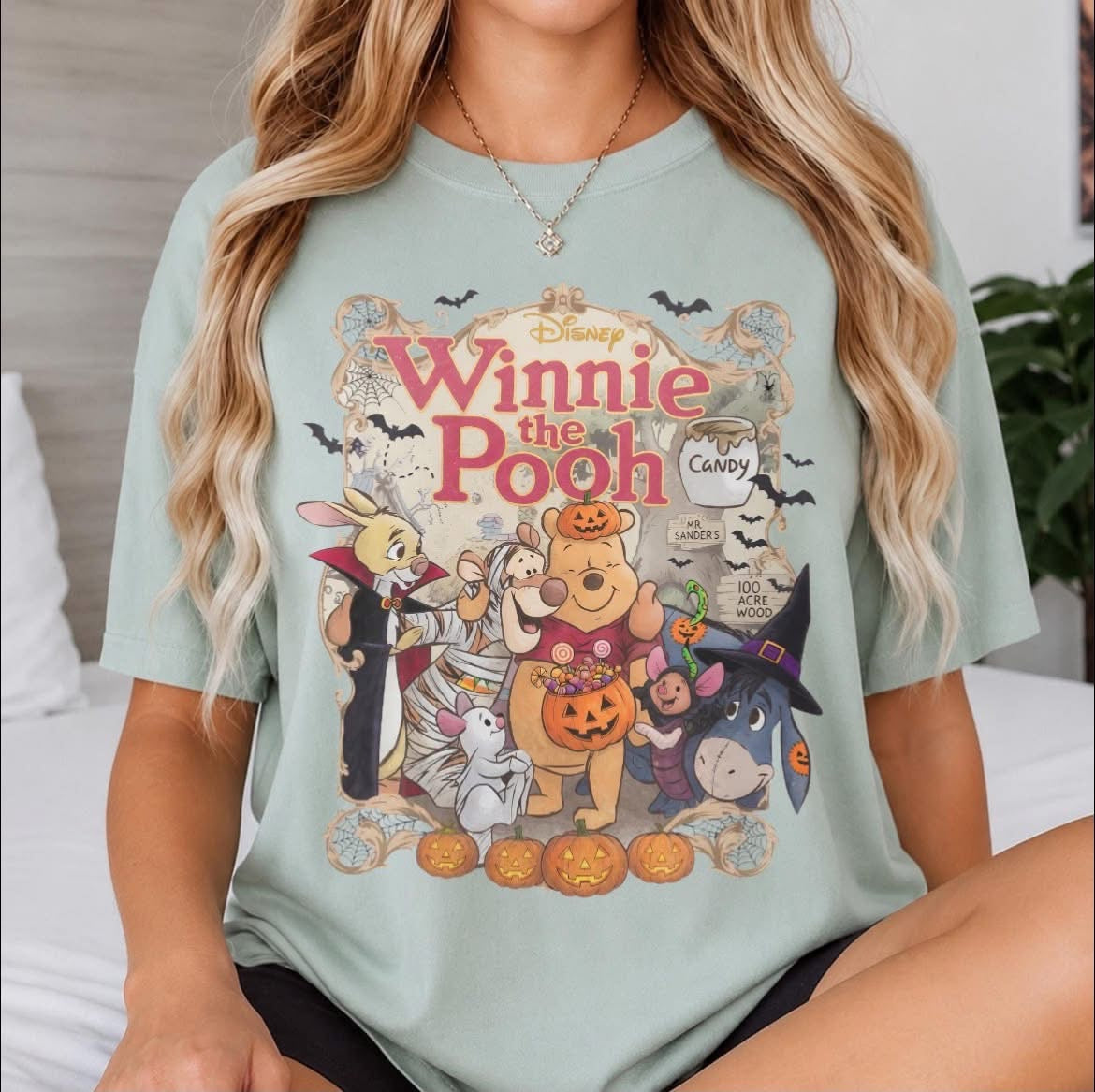 Retro Pooh & Friends Halloween