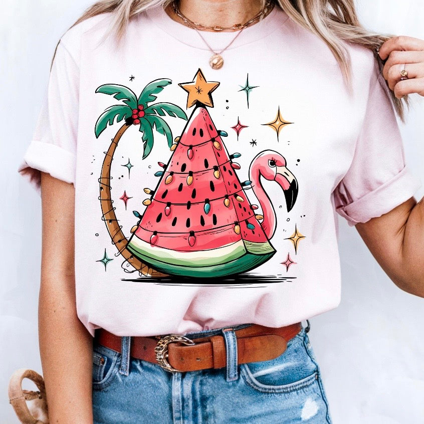 Watermelon Flamingo Tree