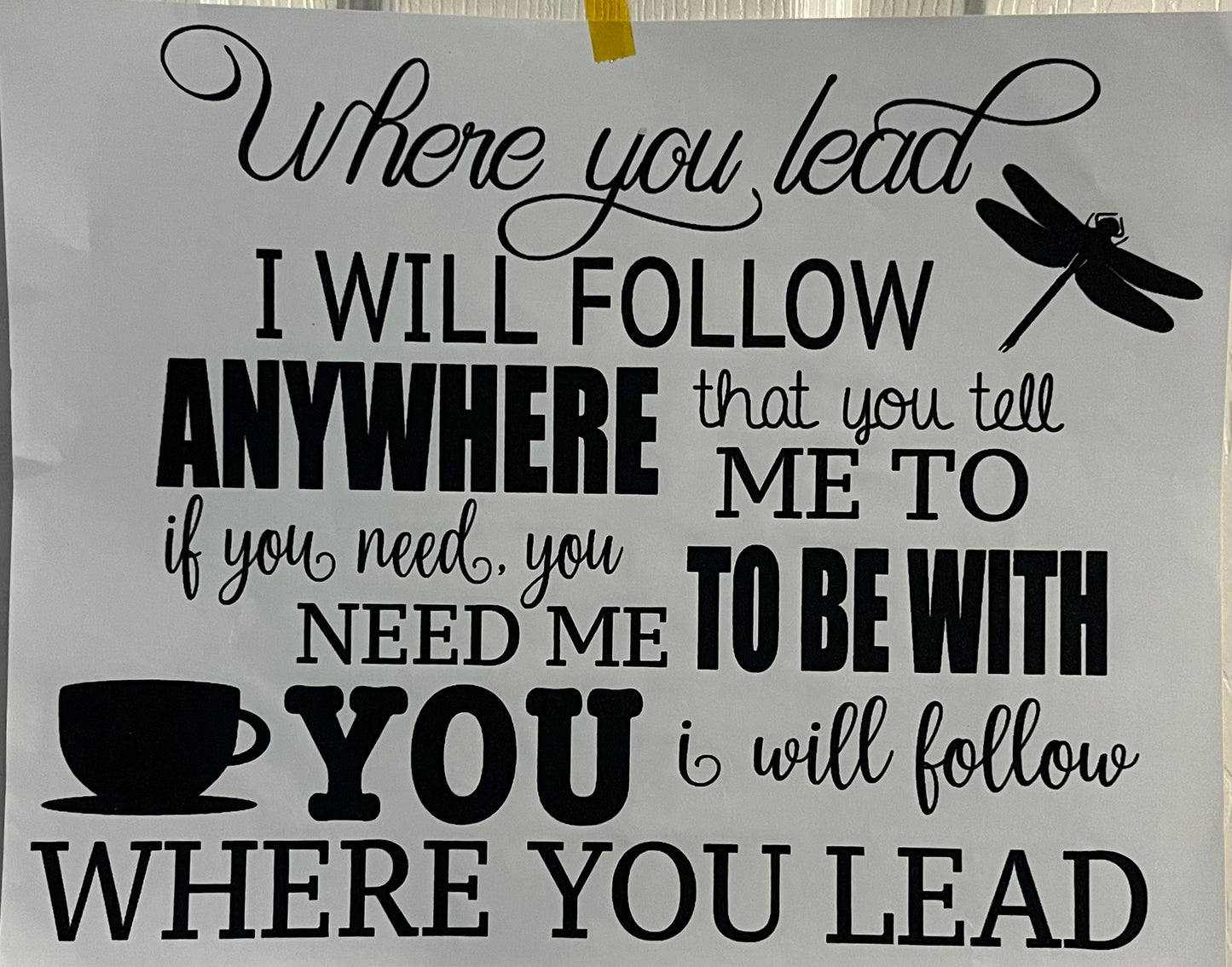 Where You Lead