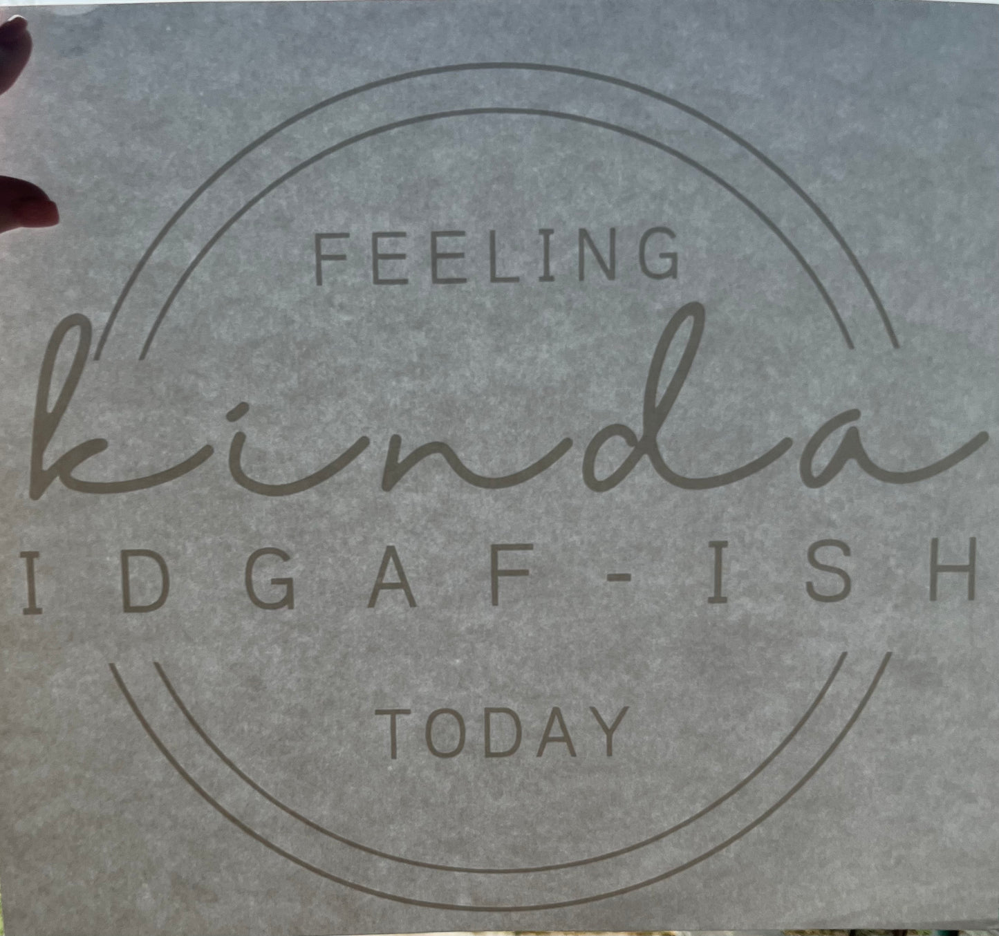 IDGAF-ISH White Print