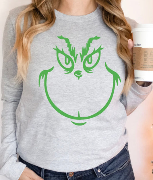 Grinch Face Green