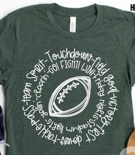 Football Word Spiral